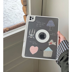 Étui de protection pour <span class=keywords><strong>tablette</strong></span> <span class=keywords><strong>Apple</strong></span> iPad, design mignon et pratique, séparation magnétique, compatible avec les modèles Air, Pro 13 pouces et Mini 10e génération - Product Image 4