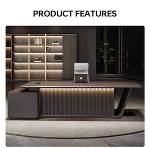 Boss's Desk Boss's <strong>Table</strong> Simple and Modern Office Desk Chairman President Leadership Office Desk and Chair Set <strong>for</strong> <strong>Work</strong> - Product Image 2