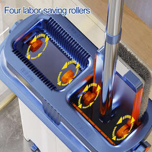 Commercio all'ingrosso on-line fornitore polvere commerciale 360 <span class=keywords><strong>per</strong></span> la pulizia del pavimento mocio 3 parti mocio rotante maniglia tutti i <span class=keywords><strong>pavimenti</strong></span> e le finestre mocio piatto - Product Image 2