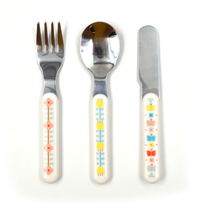 Bambini riutilizzabili stoviglie in acciaio inox 18/10 bambini forchetta <span class=keywords><strong>e</strong></span> cucchiaio Set in scatola per neonati utensili per bambini posate con caso - Product Image 6