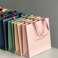 Sac fourre-tout en papier kraft marron personnalisé avec logo pour vêtements et chaussures, capacité de charge épaissie de 6 à 9 kg, emballage de luxe, approvisionnement en gros