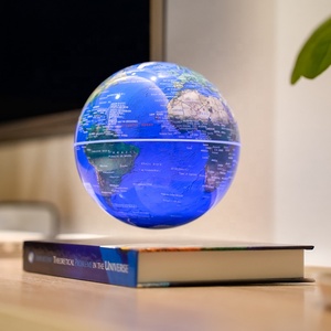 Phong Cách Hiện Đại Độc Đáo Trang Chủ Trang Trí Máy Tính Để Bàn Cuốn Sách Cơ Sở RGB <span class=keywords><strong>LED</strong></span> Chiếu Sáng Thế Giới Trái Đất Bay Lên Từ Nổi Toàn Cầu - Product Image 6