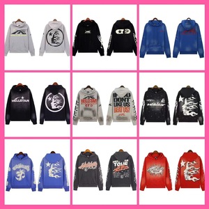 [Collection Hell] Sweat à capuche décontracté en coton épais anti-plis avec motif tête de mort, style streetwear automne, taille XL - Product Image 5