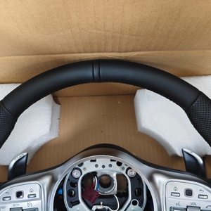 Volante de Cuero Personalizado 809 para <span class=keywords><strong>Mercedes</strong></span> <span class=keywords><strong>Benz</strong></span> W210 W218 W221 W222 W176 W118 C250 E350 - Product Image 5