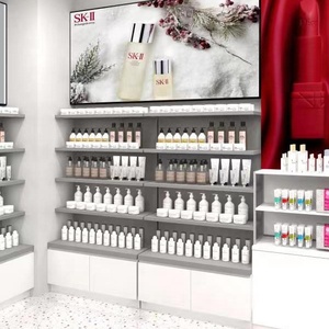 Vetrina Espositiva per Cosmetici Personalizzabile a Basso Profilo con LED, Struttura in Metallo, Multiuso per Saloni di Bellezza e Barbieri - Product Image 3