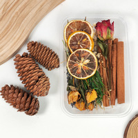 Nouvelle arrivée Aroma Sachets Set Pot-pourri Fleurs sèches Bouteille en verre DIY Set Décoration intérieure Fleur pour la Saint-Valentin