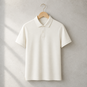 Polo blanc en piqué à manches courtes, col classique, pull-over décontracté pour homme, uniforme de golf - Product Image 4