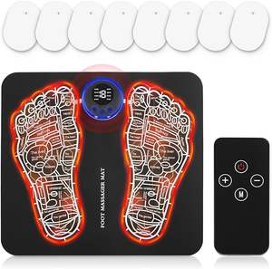 Goedkope Draagbare Opvouwbare Voet Massager Mat Machine 8 Modi 19 Intensiteitsniveaus Gezondheid Puls Voetmassageapparaten - Product Image 4