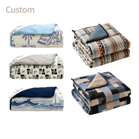 Couverture rafraîchissante en bambou/polyester tricoté OEM Qmax>0.4 pour les personnes ayant chaud la nuit, en tissu respirant effet soie glacée, pour toutes les saisons, couverture d'été
