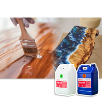 Résine époxy liquide 3:1 Deep Pour A et B, kit de résine époxy et durcisseur pour artisanat, arts, tables en bois