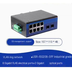 USR-ISG208-SFP Switch de Grado Industrial, Gigabit, 8 Puertos, Gestión, Almacenamiento de Energía, Control Industrial, Interfaz S-FP, Serie IS-G - Product Image 2
