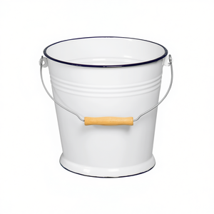 Cubo KARL KRGER 10 L 27 cm 29 cm Esmaltado Blanco - Product Image 2