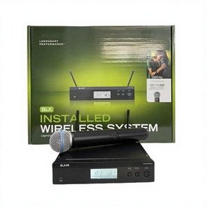 BLX24R BLX4R BETA58 <span class=keywords><strong>PG58</strong></span> UHF Sistema de micrófono de karaoke inalámbrico Micrófono de mano de metal para voces en vivo Karaoke de voz - Product Image 1