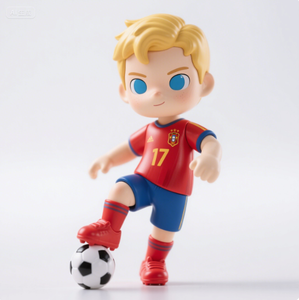 楽しくてクリエイティブな大きな頭プラスチックサッカーフィギュアと