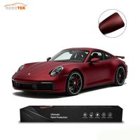 Film de protection de peinture (PPF) Dracaena Rouge TPU Couleur Mat Métallique Liquide Auto-Réparateur 7,5 mil 1,52m x 15m