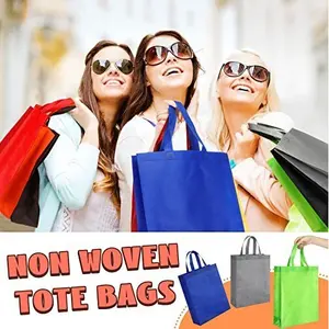 Không Dệt Mua Sắm Túi Tái Chế Chất Liệu Vải Tái Sử Dụng Có Thể Gập Lại Mua Sắm Tote Túi Với Tùy Chỉnh In Logo