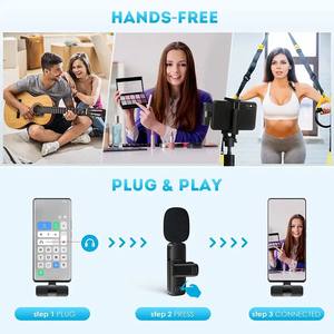 PIX-LINK Vente en gros d'usine K11  <span class=keywords><strong>Tik</strong></span> <span class=keywords><strong>Tok</strong></span> Best Seller Microphone sans fil cravate USB pour iPhone Android - Product Image 5