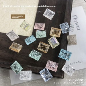 Paso Sico K9 คริสตัลไอซ์ฟลาวเวอร์ ไดมอนด์ อุปกรณ์ตกแต่งเล็บ สีฟ้าอ่อน สี<span class=keywords><strong>เขียว</strong></span>ผลไม้ สีม่วง หลากสี โปร่งใส ขวา - Product Image 2