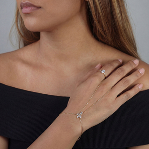 Anillo de Plata de Ley 925 <span class=keywords><strong>con</strong></span> Baño de Oro de 14k y Circonita Cúbica, Pulseras de Cadena de Eslabones Apilables, Éxito de Ventas en Tiktok, RINNTIN APV01 - Product Image 5