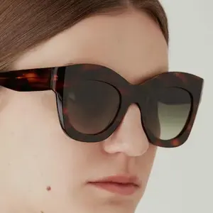 نظارات شمسية عصرية جديدة lunetetes de soleil homme للنساء بنمط فاخر كبير الحجم نظارات شمسية بإطار كبير للنساء والرجال