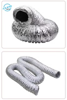 Tuyau flexible en aluminium, conduit extensible pour l'évacuation des gaz HVAC