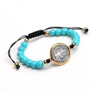 Modelos <span class=keywords><strong>de</strong></span> explosión <span class=keywords><strong>de</strong></span> comercio exterior, cuerda <span class=keywords><strong>de</strong></span> ajuste católica, brazalete <span class=keywords><strong>de</strong></span> cuentas con cuentas <span class=keywords><strong>de</strong></span> turquesa <span class=keywords><strong>de</strong></span> San Benito, <span class=keywords><strong>Rosario</strong></span>, brazalete <span class=keywords><strong>de</strong></span> oración, <span class=keywords><strong>2022</strong></span> - Product Image 5