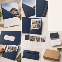 Kit de dossiers de présentation personnalisés en couleur pour les propositions immobilières, les réunions avec les clients et les commandes d'impression en gros