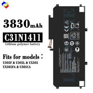 卸売バッテリー11.4V 3830mAh C31N1411ラップトップバッテリーリチウムイオン充電式バッテリーASUS U305F/U305L/UX305/U305CA用 - Product Image 2
