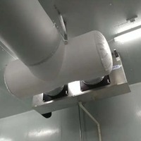 Conduite d'air textile en tissu, système de distribution d'air léger pour entrepôt, atelier, CVC industriel