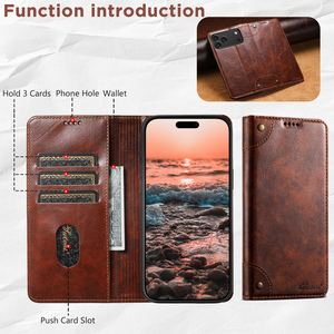 เคสโทรศัพท์ SUTENI สำหรับ <span class=keywords><strong>iPhone</strong></span> 17 Pro Max พร้อมที่ใส่บัตรแม่เหล็ก ฝาพับแบบกระเป๋าสตางค์ หนัง<span class=keywords><strong>เทียม</strong></span> รุ่น 16 <span class=keywords><strong>Plus</strong></span> 15 Pro 14 13 12 - Product Image 4