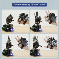 Mano Robótica Hiwonder uHand UNO 6DOF con Servo de Alto Rendimiento, Compatible con Control por Aplicación, Programable, STEM para Kit de Inicio UNO R3