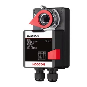 Actionneur de registre général HOOCON HVA230-5 230V de bonne qualité pour système CVC, 5 Nm, certifié CE, en plastique et fer, garantie 2 ans - Product Image 1