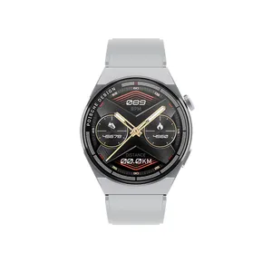 2023 jam tangan pintar olahraga AMAX 3 MAX jam tangan pintar tampilan bulat BT panggilan pengisian nirkabel pemantauan kebugaran kesehatan jam tangan pintar tahan air