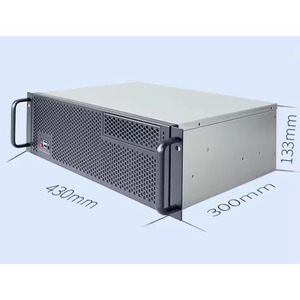 3U-300 Short Depth Rackmount Server Chassis 300mm Industrial <strong>PC</strong> Case with Optical Drive Bay, Support MATX Motherboard, ATX PSU - Product Image 2