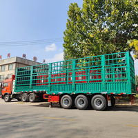 Semi-remorque à ridelles 2/3 essieux 30-80 tonnes, hauteur de ridelles 1,6 m, avec parois latérales fermées, pour le transport de marchandises en vrac et agricole