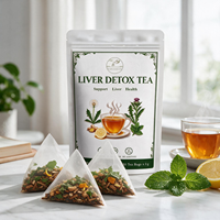 Thé Détox Foie Marque Blanche avec Racine de Bardane Torréfiée et Chardon-Marie 3g x 30 Sachets Formule Personnalisée