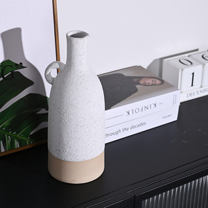 <span class=keywords><strong>Vaso</strong></span> in ceramica cinese per centro matrimonio pezzo bianco effetto grezzo H <span class=keywords><strong>30</strong></span> <span class=keywords><strong>cm</strong></span> <span class=keywords><strong>vaso</strong></span> alto bianco in ceramica nordico per la decorazione domestica - Product Image 1