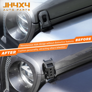 Parti Auto 4x4, Chiusura Antifurto per Cofano Motore, Serratura di Sicurezza per <span class=keywords><strong>Jeep</strong></span> <span class=keywords><strong>Wrangler</strong></span> JK JKU 2007 2008 2009 2010-2017 - Product Image 3