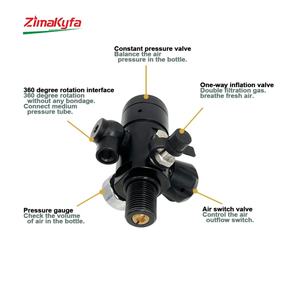 Regulador de Respiración Subacuático Giratorio de 300 bar, Herramienta Neumática Recargable para Buceo, Roscas M18x1.5, OEM Zimakyfa, Aluminio - Product Image 3