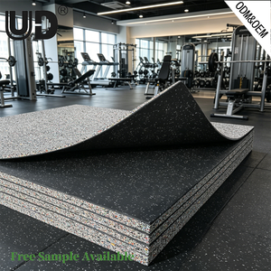 Pavimentazione in Gomma Riciclata Ecologica <span class=keywords><strong>Udine</strong></span> Certificata CE REACH Tappetino Insonorizzante per Centro di Allenamento Funzionale - Product Image 1
