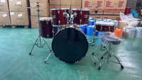Wholesale Percussion Instruments Beginner Adult Children's Drum Set Jazz Drums 5 Drums 3 4 Cymbals