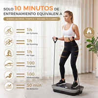 Plateforme vibrante pour le corps entier, 180 niveaux de vitesse réglables, pour la perte de poids et la remise en forme à domicile, en stock en Espagne
