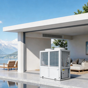 Pompe à chaleur air-eau industrielle pour chauffage au sol dans les bâtiments écologiques et les maisons passives Pompe à chaleur air-eau industrielle - Product Image 1