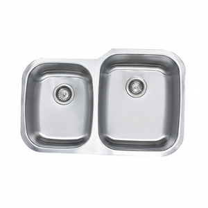 [BAEKJO] Évier double bac européen BD813 à paroi profonde avec finition satinée brossée pour cuisines élégantes - Product Image 2