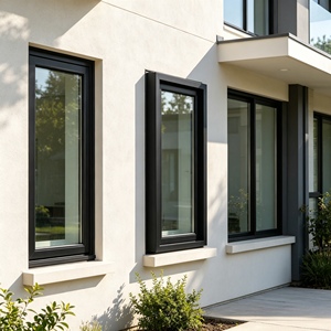Fenêtre américaine en PVC étanche à <span class=keywords><strong>prix</strong></span> d'usine, taille personnalisée, double vitrage trempé, pour usage domestique - Product Image 1