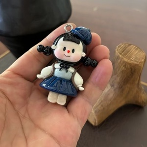 Colgante de bolso colgante de arcilla hecha a mano pura colgante de teléfono móvil Split More Sister llavero para enviar Bgirlfriends regalo encantador exquisito - Product Image 6