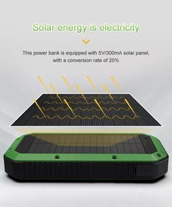 <span class=keywords><strong>Chargeur</strong></span> <span class=keywords><strong>solaire</strong></span> sans fil ES960S, capacité de 20000mAh, 3 Ports de charge USB, <span class=keywords><strong>chargeur</strong></span> de téléphone, Gadgets de voyage et de <span class=keywords><strong>randonnée</strong></span> - Product Image 2