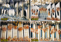 Ensemble d'accessoires de mariage en forme de pilier semi-cylindrique pour décoration de mariage sans fleurs artificielles, 8 pièces en 1