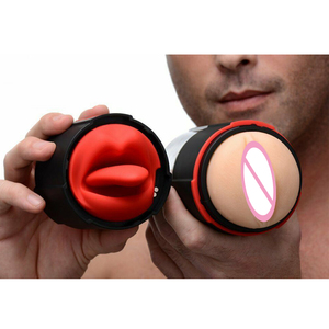 Galaku Dream Lover, Dispositivo de Masturbación Masculina 2 en 1 con Lengua Vibradora, Copa de Masturbación con 7 Velocidades de Vibración, 100% Impermeable, TPE+ABS - Product Image 2