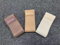 Conjunto de Bandas Elásticas deportivas de látex marrón desnudo de color personalizado resistencia deportiva círculo de cadera para ejercicio pesado patrón impreso